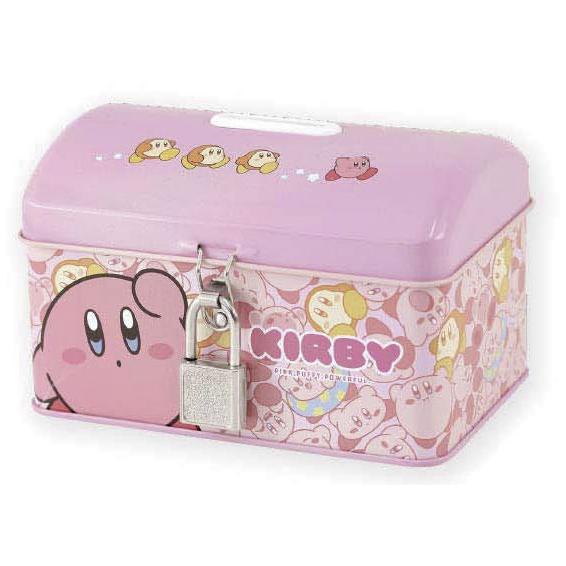 任天堂（Nintendo） 星のカービィ バンク 貯金箱 鍵 カギ付き 缶バンク