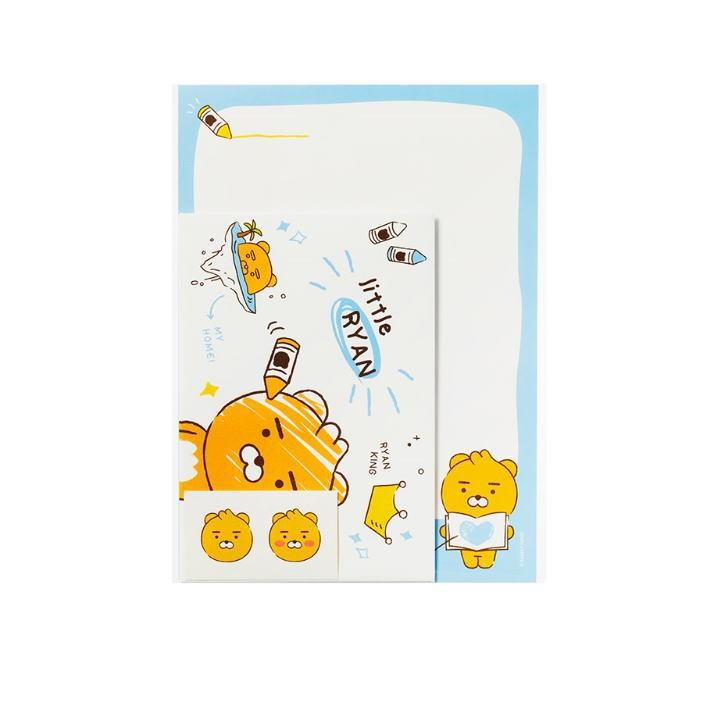 メール便で送料無料 カカオフレンズ レターセット ライアン 韓国 ライオンメモ オフィス スケッチブック 文房具 手紙 便箋 封筒 グッズ Usプラザ ファッション雑貨 ナスカ 通販 Yahoo ショッピング