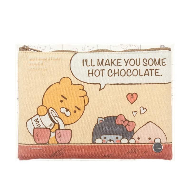 メール便で送料無料 カカオフレンズ 公式 フラット ポーチ オータムストーリー ライアン 韓国 収納 ケース グッズ Usプラザ ファッション雑貨 ナスカ 通販 Yahoo ショッピング