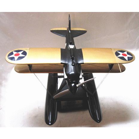 【レース米複葉機マホガニー製】Elite SKYWARRIORSシリーズ 1/20★CURTISS R3C-2 SCHNEIDER CUP WINNER 1925（米A)＃US11-9｜nazca｜02