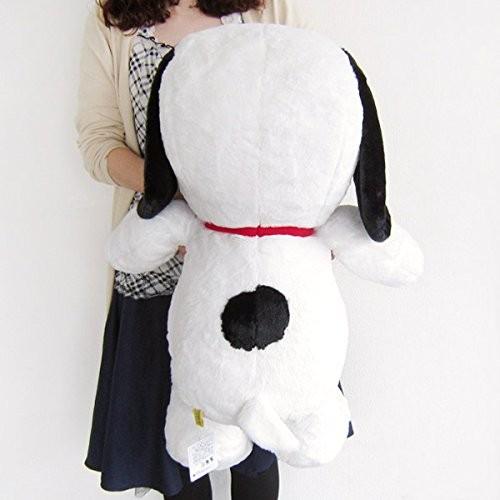 スヌーピー　ホワイト／ブラックBIGぬいぐるみ ホワイト】スヌーピー 寝そべりスーパーBIGぬいぐるみ | オンライン