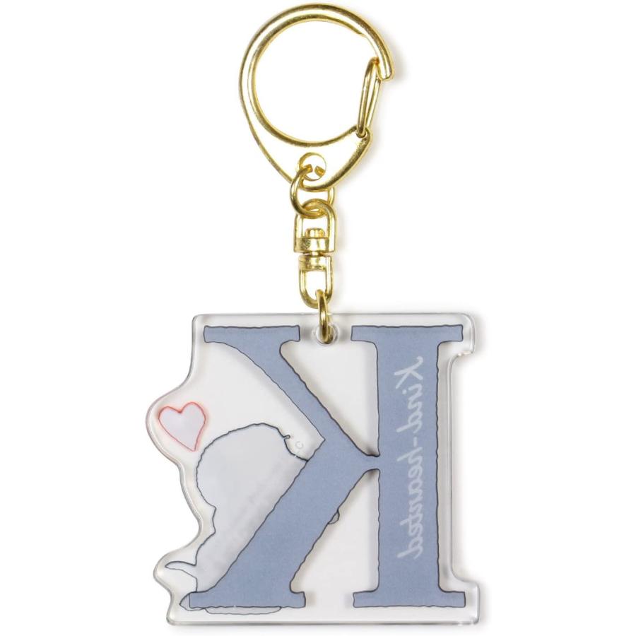 SNOOPY スヌーピー イニシャルキーホルダー K メール便なら何個