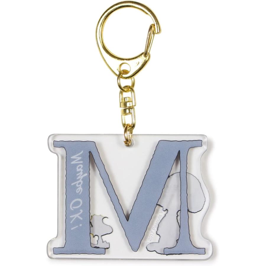 SNOOPY（スヌーピー） イニシャルキーホルダー M メール便なら何個でも