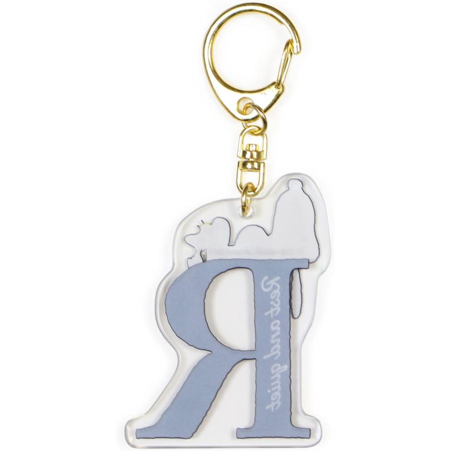 SNOOPY スヌーピー イニシャルキーホルダー R メール便なら何個