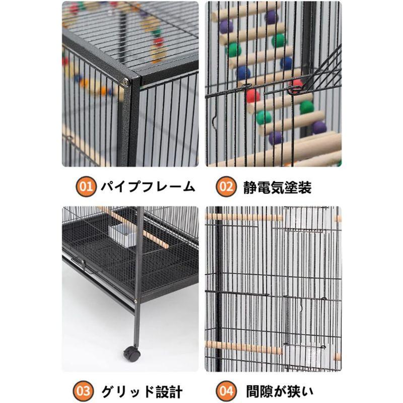 （新品,未開封） バードゲージ Aeon hum 鳥かご 鳥ケージ 大型 豪華ケージ 大きい 複数飼い キャスタ-付き インコ オウムケージ オカメ セキセイ 【1993285407】(11226円)
