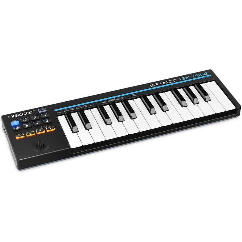 特価セール中 MIDIコントローラー Nektar Technology Impact GX Mini キーボード 鍵盤 トランスポートボタン DAWイン
