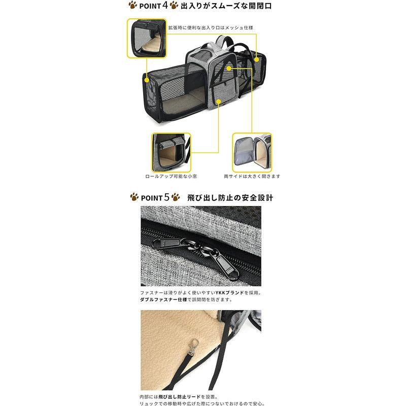 Animaryペットキャリー 折りたたみ ペットキャリーバッグ リュック 猫 犬 拡張型 ブルー 折りたたみ ペットキャリーバッグ リュック 猫 犬 拡張型 ブルー 　 幅 × 奥行き