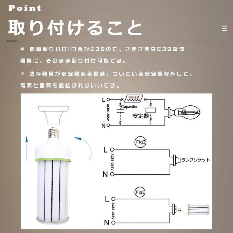 新品本物  LED照明 8個セットLEDコーンライト トウモロコシ型 HF400X 水銀ランプ LEDコーンライト E39 HF400X 水銀灯 代替品 LED水銀