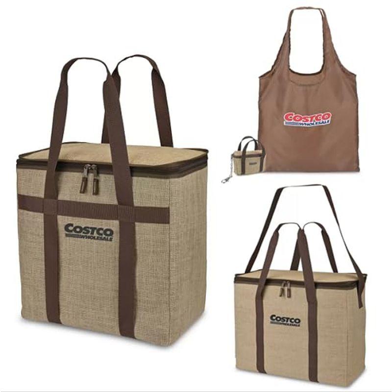 コストコ 保冷バッグ ジュート COSTCO クーラーバッグ 3点セット サスティナブル 60L 45L ポケットバッグ エコバッグ トート