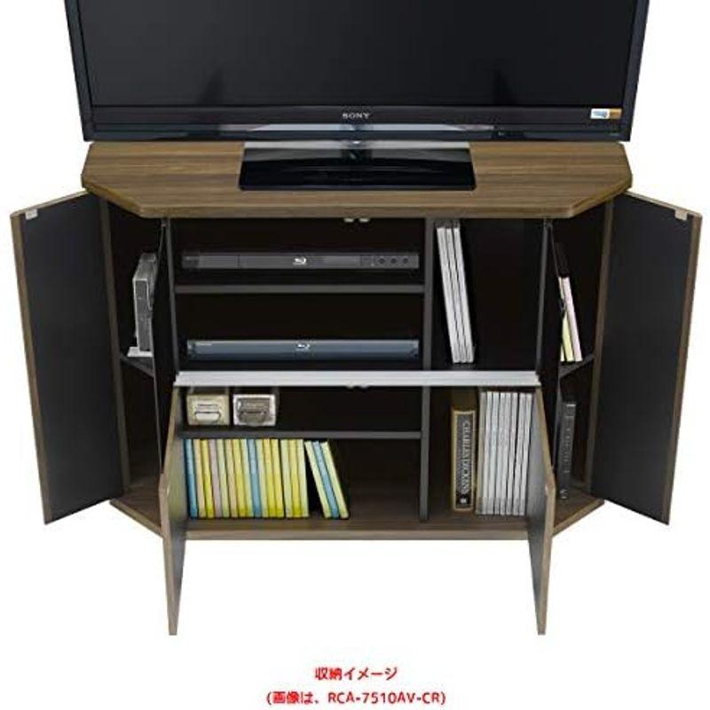 お得セット 朝日木材加工 テレビ台 RACINE 65型 幅150cm ブラウン コーナー対応 キャスター付き RCA-1500AV-CR