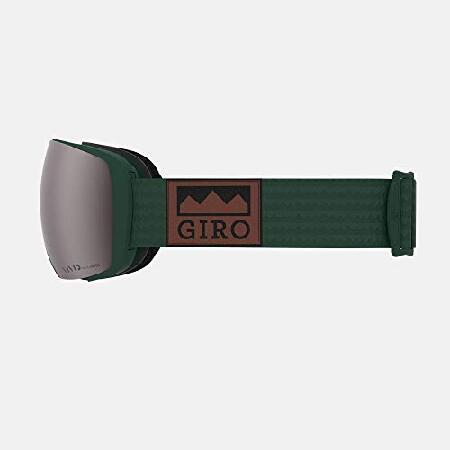 Giro Contact 大人用スノーゴーグル 鮮やかなオニキス 鮮やかな赤外線レンズ付きウェルグリーンアルプスストラップ (2021)並行輸入