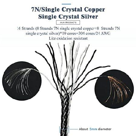 公式 グッズ GUCraftsman 16 Strands 7N Single Crystal Copper/Silver Mixed Headphones Replacement Cables 4Pin XLR/2.5mm/4.4mm Balance for Focal Utopia (6.35並行輸入 【ZYX1677908958】(60150円)
