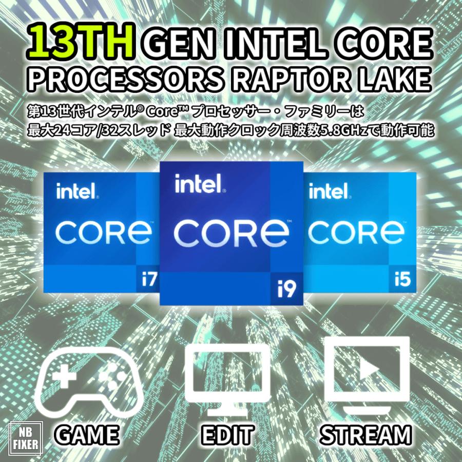 ゲーミングPC Core i7 13700F / RTX3060 / メモリ32GB / SSD 1TB / Windows11 Pro / ゲーミングパソコン / パソコン / デスクトップPC / 新品 /｜nbfixer｜03
