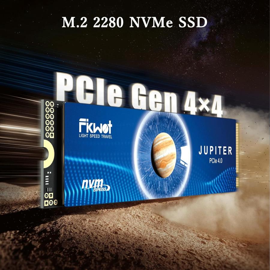 Fikwot FX991 M.2 SSD 1TB PCIe Gen4x4 最大転送速度 7100MB/秒(R