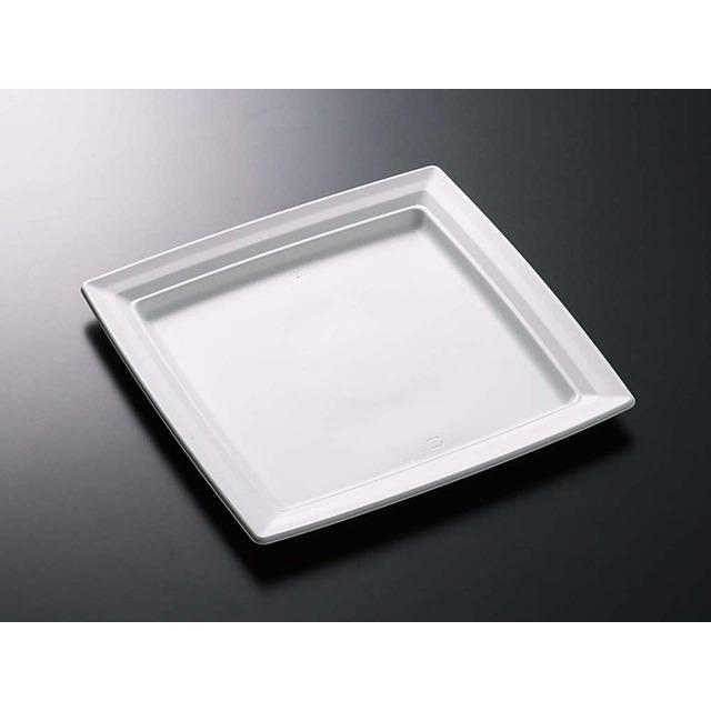 使い捨て容器　角皿　テイクアウト　ＣＴ沙楽Ｋ３０−３０(白)　本体・嵌合蓋セット　２０枚　「中央化学」「業務用」　弁当　すし　オードブル | 中央化学 | 01