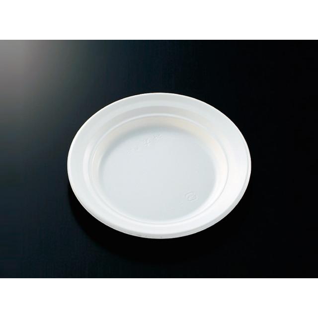 使い捨て容器　丸皿　テイクアウト　ＣＴ沙楽Ｍ−１８(白)　本体・嵌合蓋セット　５０枚　「中央化学」「業務用」　弁当　パスタ　オードブル | 中央化学 | 01