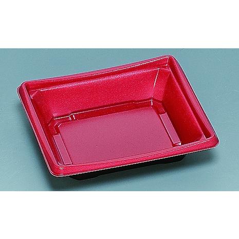 テイクアウト　弁当容器　丼　使い捨て　ＳＰ−５１６　Ｒ／Ｂ（赤／黒）　本体・蓋セット　６００枚　「福助工業」「業務用」「メーカー直送」　耐熱　耐油_1