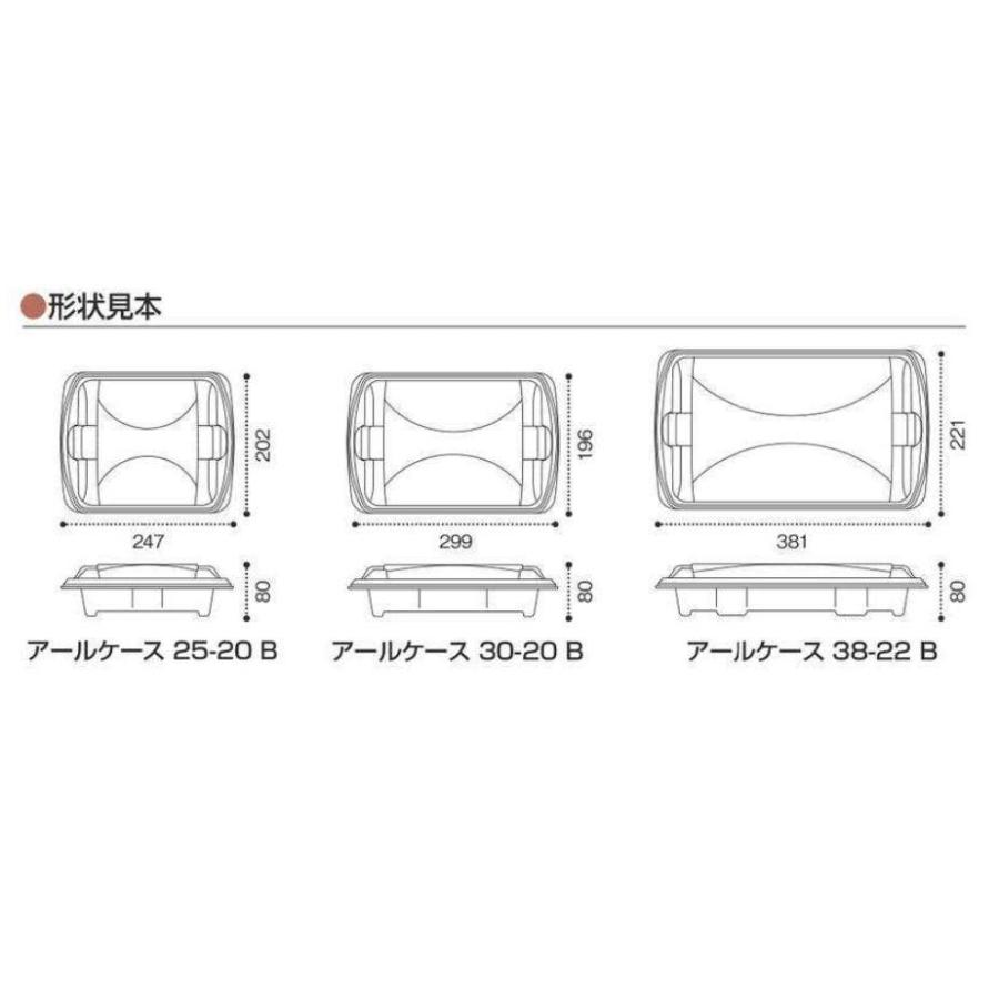 テイクアウト　惣菜容器　使い捨て　アールケース　３０ー２０Ｂ(クリアー)　本体・ＯＣ蓋セット　300枚　リスパック　業務用　メーカー直送　オードブル　透明 | リスパック | 02