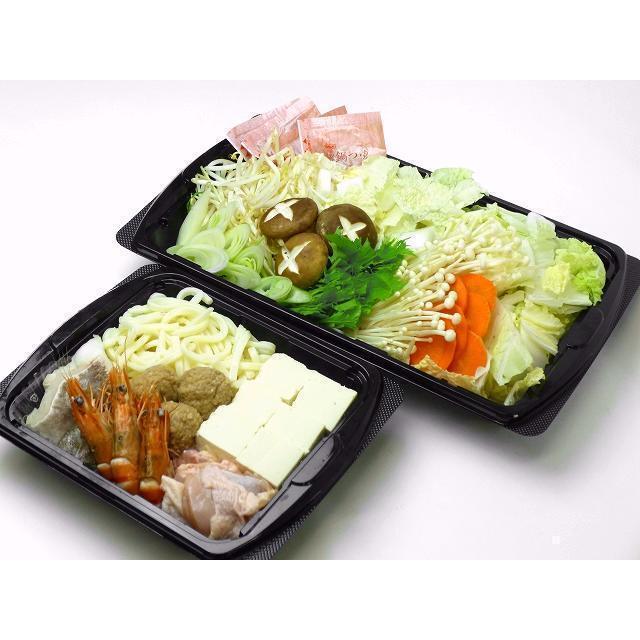 テイクアウト　惣菜容器　使い捨て　アールケース　３０ー２０Ｂ(クリアー)　本体・ＯＣ蓋セット　300枚　リスパック　業務用　メーカー直送　オードブル　透明 | リスパック | 03