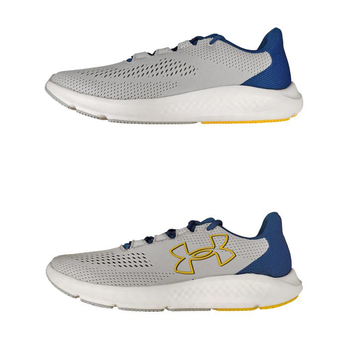 (アンダーアーマー) UNDER ARMOUR/チャージド パスート3 ビックロゴ/グレーXバーシティブルー/3026518-100 アンダーアーマー) UNDER ARMOUR/チャージド パスート3 ビックロゴ