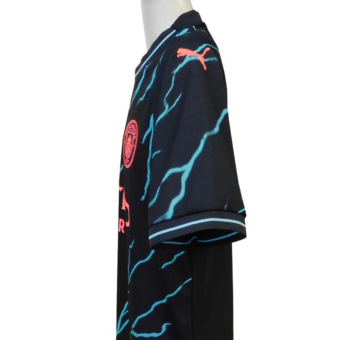 (プーマ) PUMA/23/24マンチェスターシティ/サード/半袖/ハーランド/プレミアリーグ優勝+No Room For Racismパッチ付/770460-03 PUMA（プーマ） PUMA/23/24マンチェスターシティ/サード/半袖