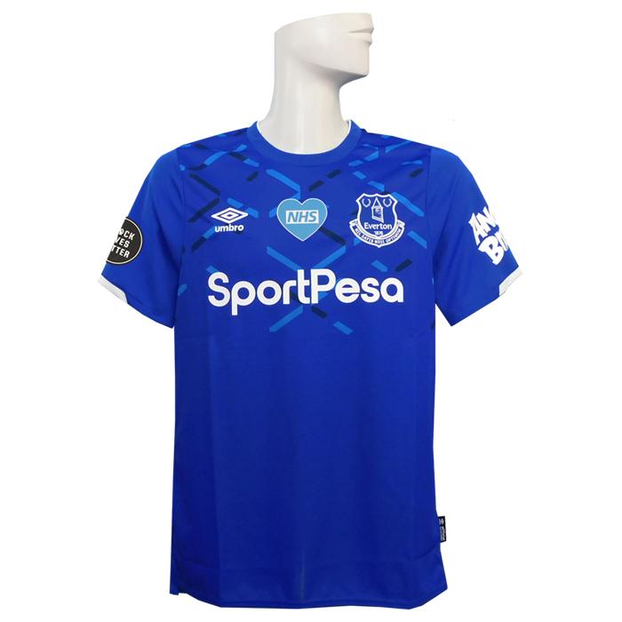 (アンブロ) UMBRO/19/20エバートン/ホーム/ペルスグラブ/プレミアリーグパッチ付/半袖/90400U umbro（アンブロ） UMBRO/19/20エバートン/ホーム/半袖/NHS+Black