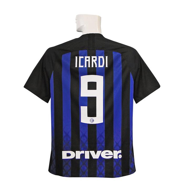 (ナイキ) NIKE/18/19インテル/ホーム/半袖/イカルディ/セリエAバッジ付/918999-011 NIKE（ナイキ） NIKE/18/19インテル/ホーム/半袖/イカルディ/セリエA