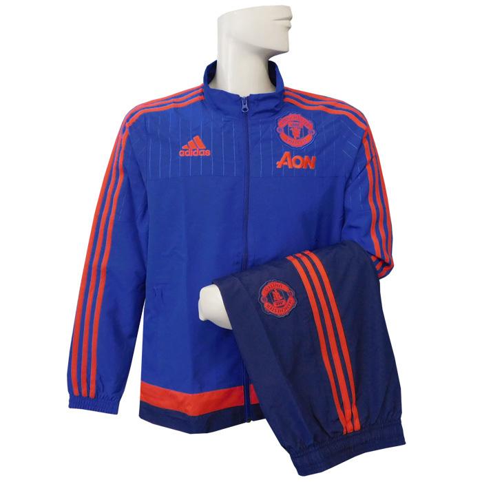 (アディダス) adidas/15/16マンチェスターUTD/プレゼンテーションスーツ/ロイヤルXダークブルー/ジュニア用/APV11-AC1527-APV12-AC1528｜nbs｜04