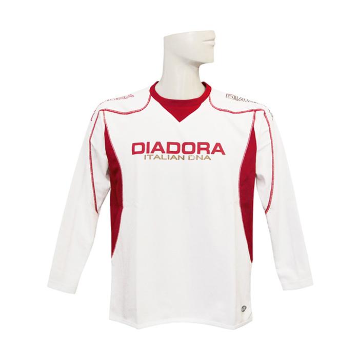 DIADORA（ディアドラ） DIADORA/プラクティスシャツ長袖JR/ホワイトX