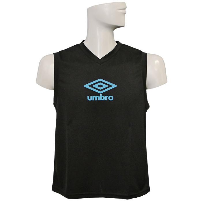 (アンブロ) UMBRO/JRプラクティシャツノースリーブシャツ/ブラック/UBS7634J/簡易配送(CARDのみ送料注文後変更/1点限/保障無)｜nbs