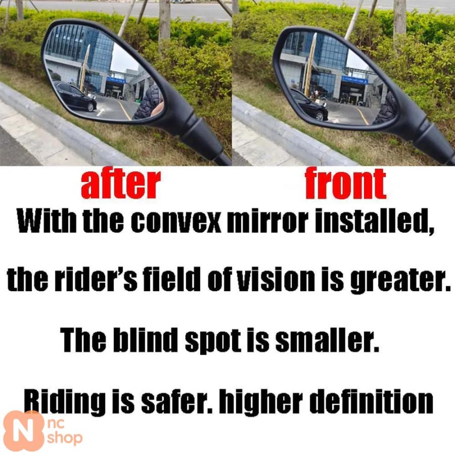 並行輸入品】 バイク凸面ミラー サイドバックミラービュービジョン BMW