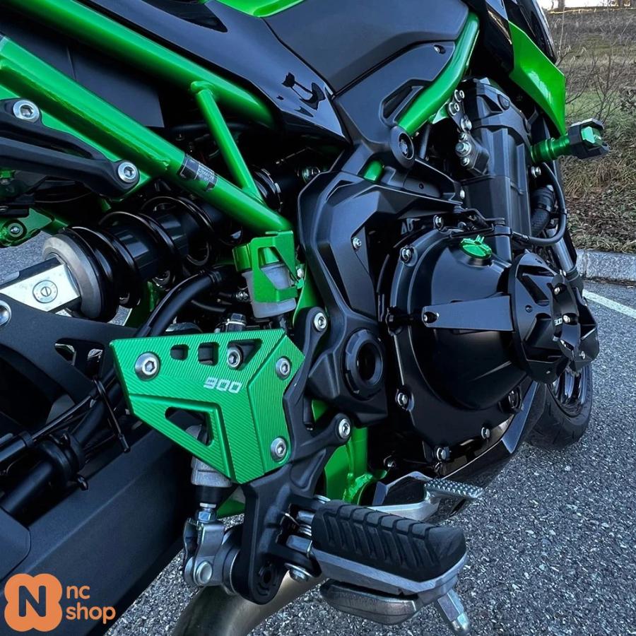 R&G(アールアンドジー) リアフットレストプレート シルバー Z900 Lつ 並行輸入品】 バイク用アクセサリー CNC フットペグ フットレスト リア