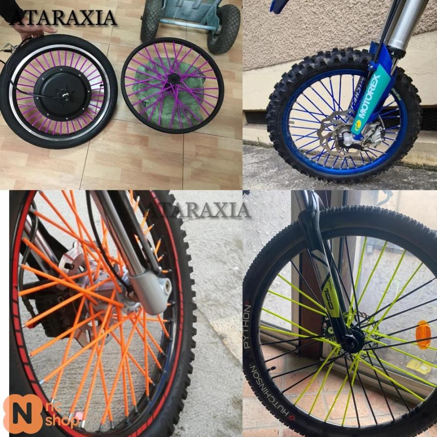 並行輸入品】 72個入り バイク用ホイールリムスポークラップキット