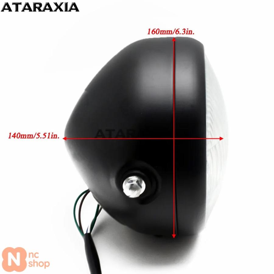 並行輸入品】 5.75インチ バイク LED ヘッドライト 汎用 丸型ヘッド