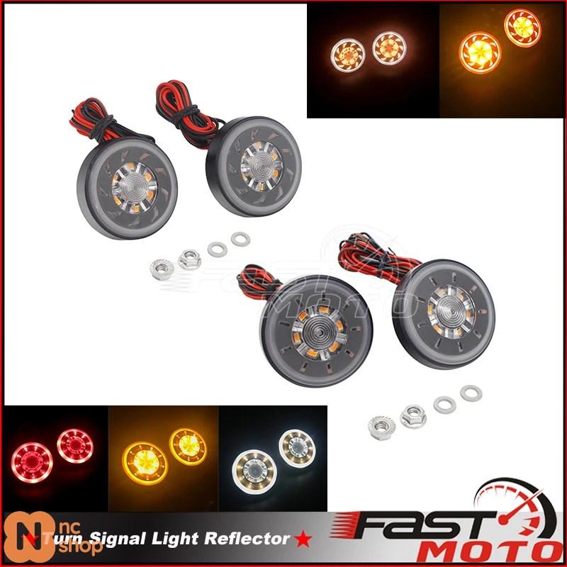 並行輸入品】 バイク用丸型LEDブレーキウィンカーストップテールライト 