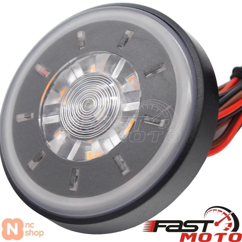 並行輸入品】 バイク用丸型LEDブレーキウィンカーストップテールライト 