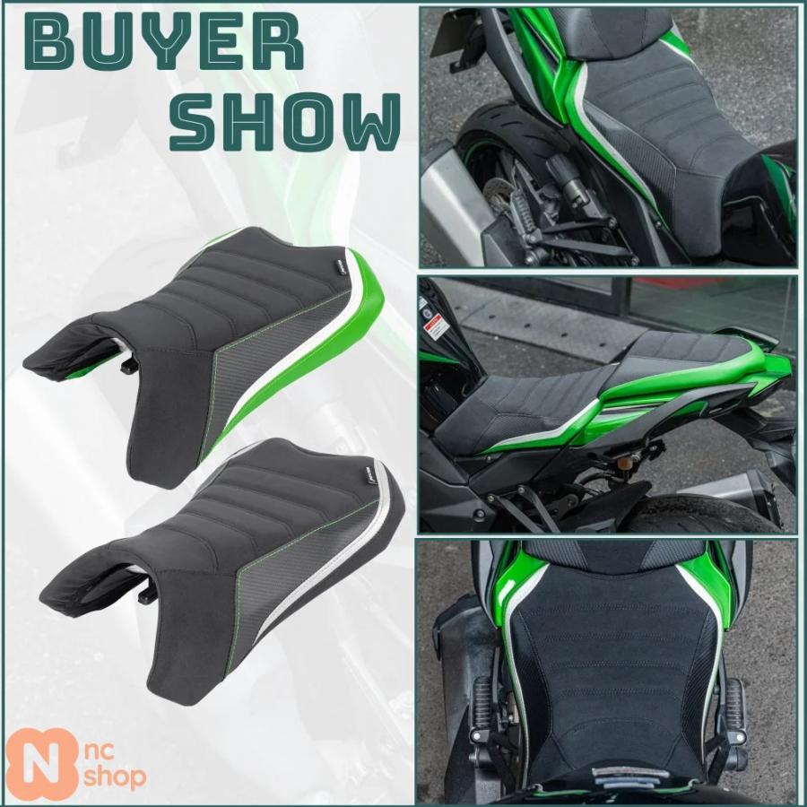 【並行輸入品】 ニンジャ 1000SX カワサキ 1000 SX 2022 2023 バイク運転席座席クッションパッドフロント座席カバー