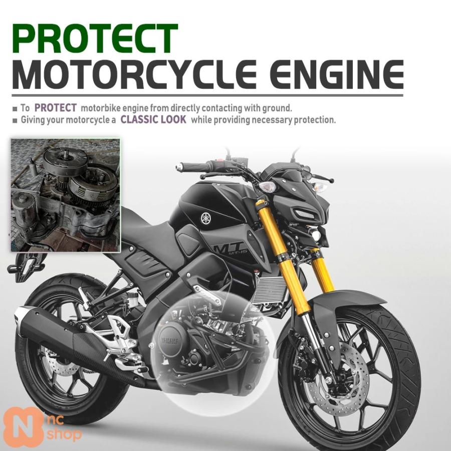 ブランド登録なし - 【並行輸入品】 ヤマハ MT15 MT-15 2019-2024 2020 付属品 MT 15 発動機かばい立て 衝突赤ちょうちん 自動二輪車 ひな型防御することバンパー