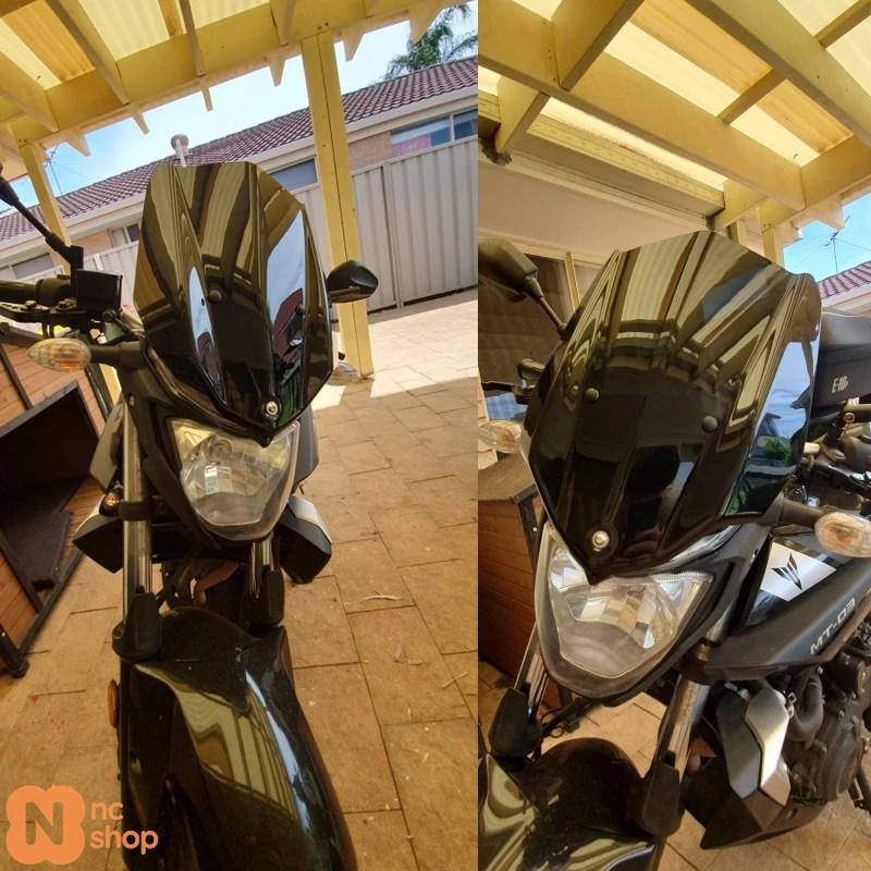 【並行輸入品】 ヤマハ MT-03 MT03 FZ-03 FZ03 2016-2019 MT25 MT-25 バイク ウィンドスクリーン MT FZ 03 2019 2018 ウィンドシールド ウィンドセーフ デフレ_4
