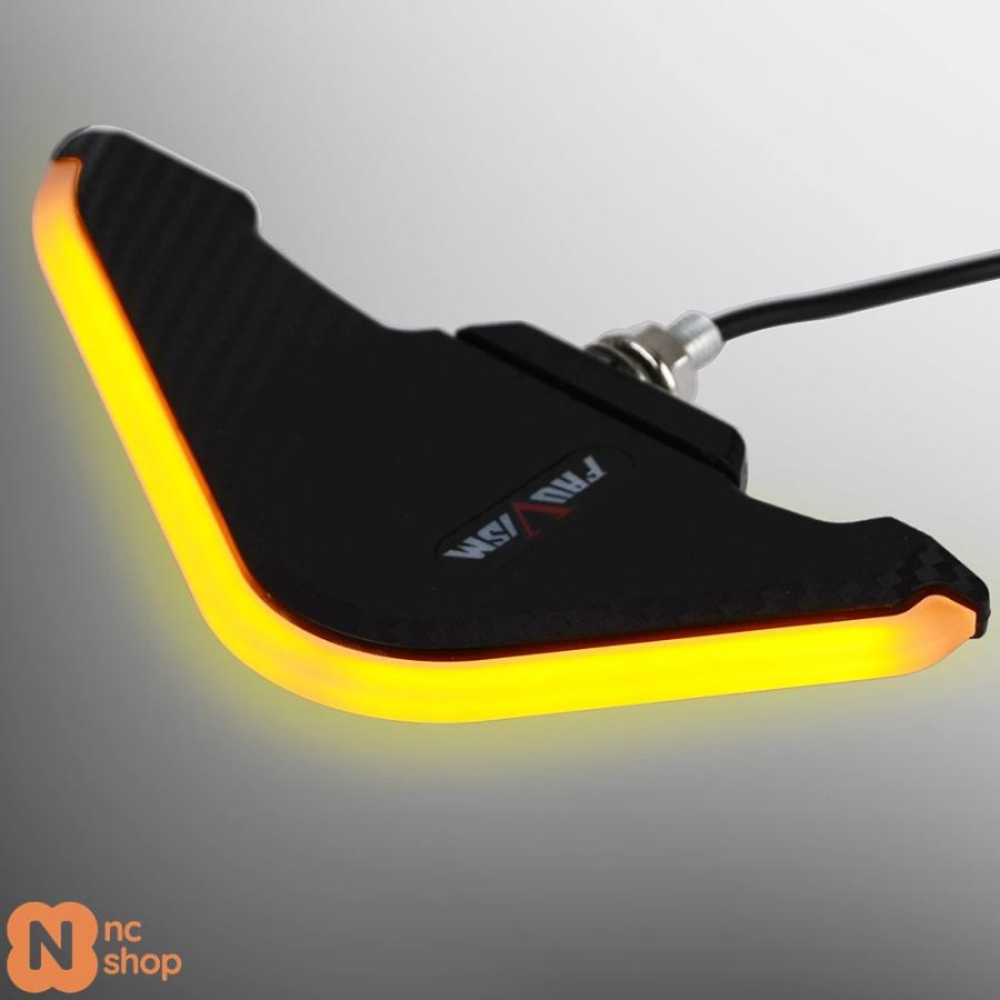 ブランド登録なし - 【並行輸入品】 活動的LEDウィンカーライトサイドウィング カワサキニンジャ250 300 400 650 ZX6R ZX10R ニンジャ 1000SX YZF-R1 R6 R7 R15 R25 R3 R125