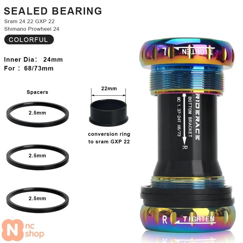 並行輸入品】 自転車ボトムブラケットシールドベアリング24 22 MM BB