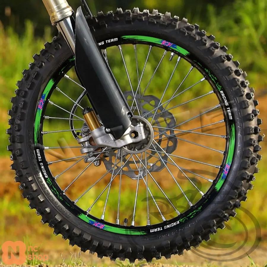 並行輸入品】 バイク ホイールステッカー反射リムデカールストライプ
