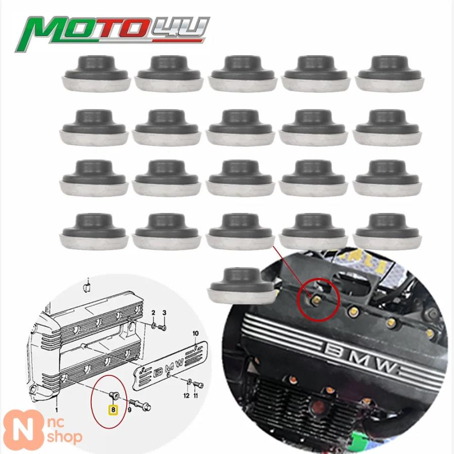 並行輸入品】 21PCS カフェレーサー用ゴムブッシュエンジンネジ