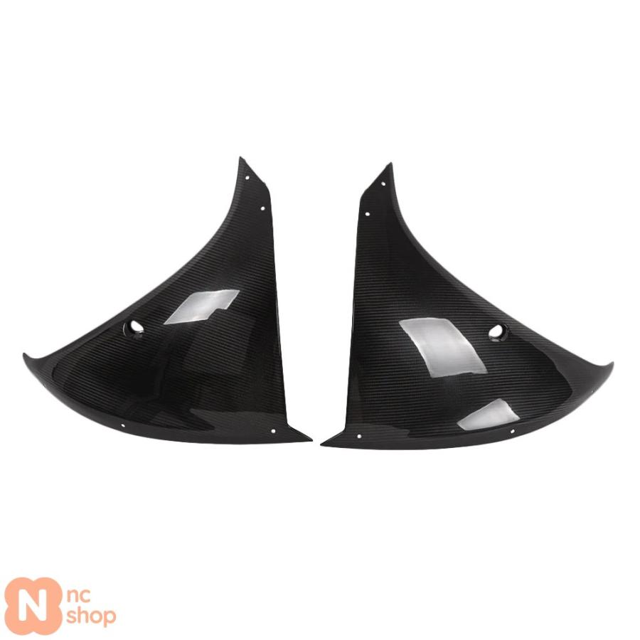 【並行輸入品】 ヤマハYZF-R1 2009年 2010年 2011年 2012年 2013年 2014年用 1組リアルカーボンサイドパネル光沢仕上げバイクフェアリング_3