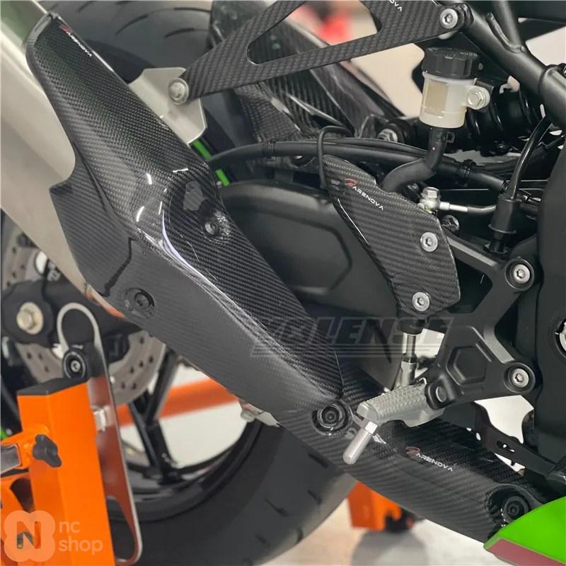 カーボンバイクマフラー用ヒートシールドカバー ZX4R ZX4RR ZX カーボンバイクマフラー用ヒートシールドカバー ZX4R ZX4RR ZX