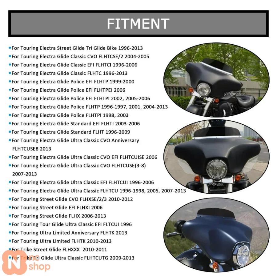 バイク用 4.5インチウェーブウインドシールドウインドシールド バイク用 4.5インチウェーブウインドシールドウインドシールド