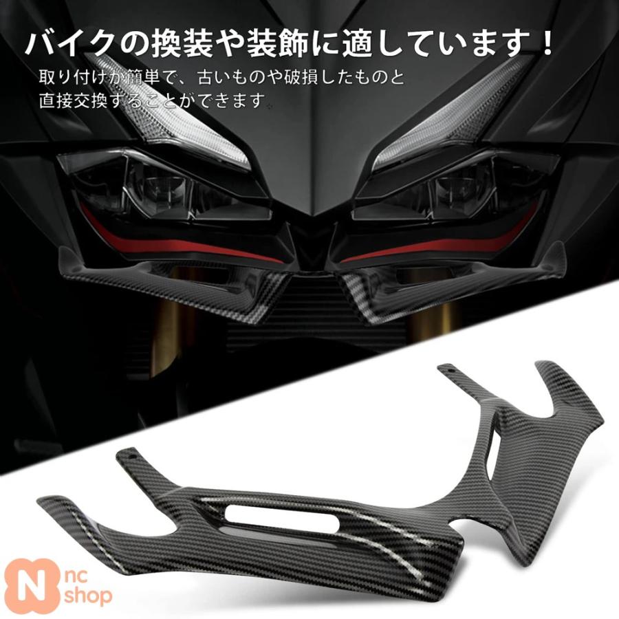 ホンダCBR250RR 2017-2023用フロントフェアリングウィングレット空力ウィングバイクCBR 250 RR 250RR保護ガードシェルカバー ホンダCBR250RR 2017-2023用フロントフェアリングウィングレット空力ウィングバイクCBR 250 RR 250RR保護ガードシェルカバー