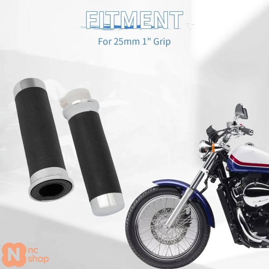 並行輸入品】 バイク用25MM 1インチハンドルバーグリップ 右グリップ