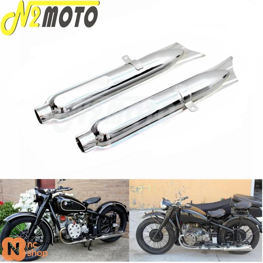 並行輸入品】 1ペア フィッシュテイルエキゾーストマフラー 24HP 32HP