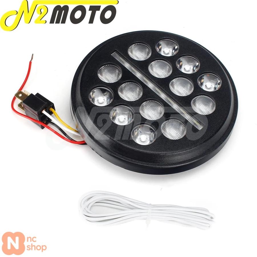 バイク 4.5 5.75 7インチ スリムライン マルチ LED バイク 4.5 5.75 7インチ スリムライン マルチ LED